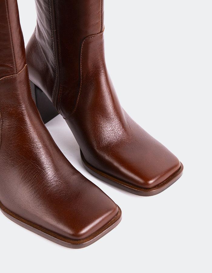 L'intervalle Elland Cuir Marron Brun