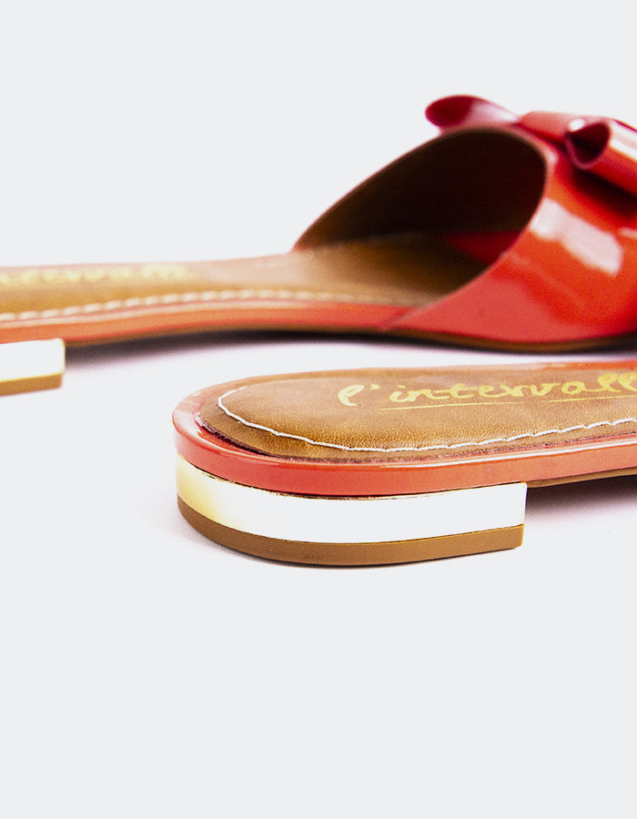 L'intervalle Ellie Coral Verni Rouge