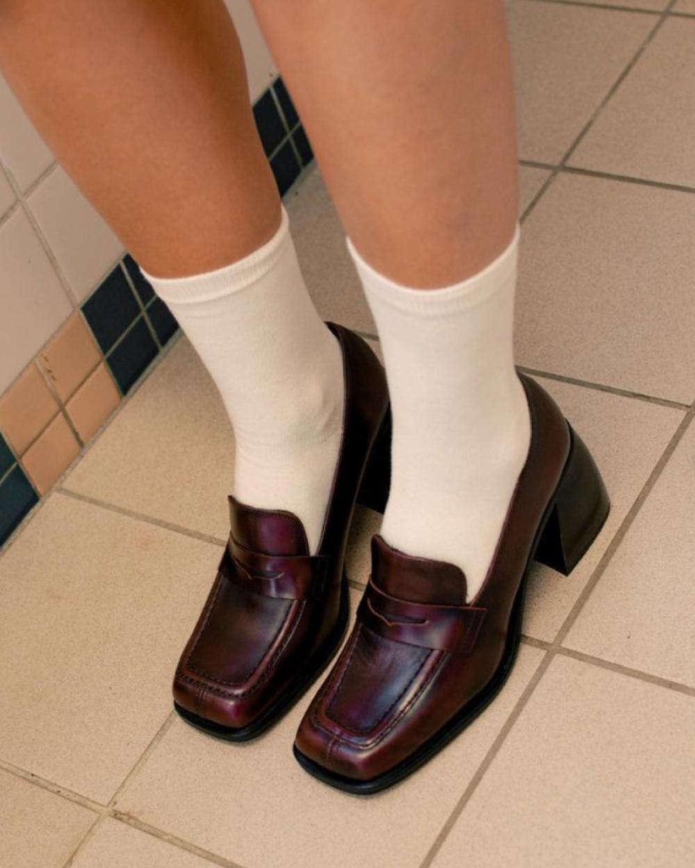 L'intervalle Elm Bordeaux Cuir Bordeaux