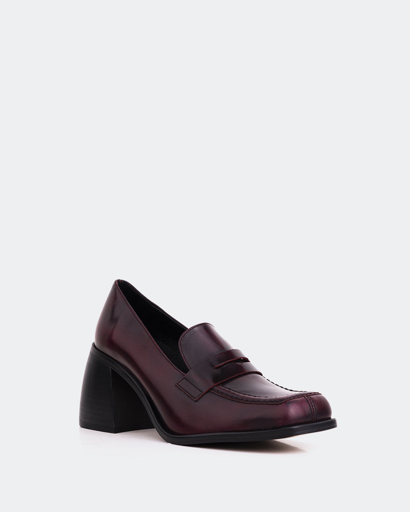 L'intervalle Elm Bordeaux Cuir Bordeaux