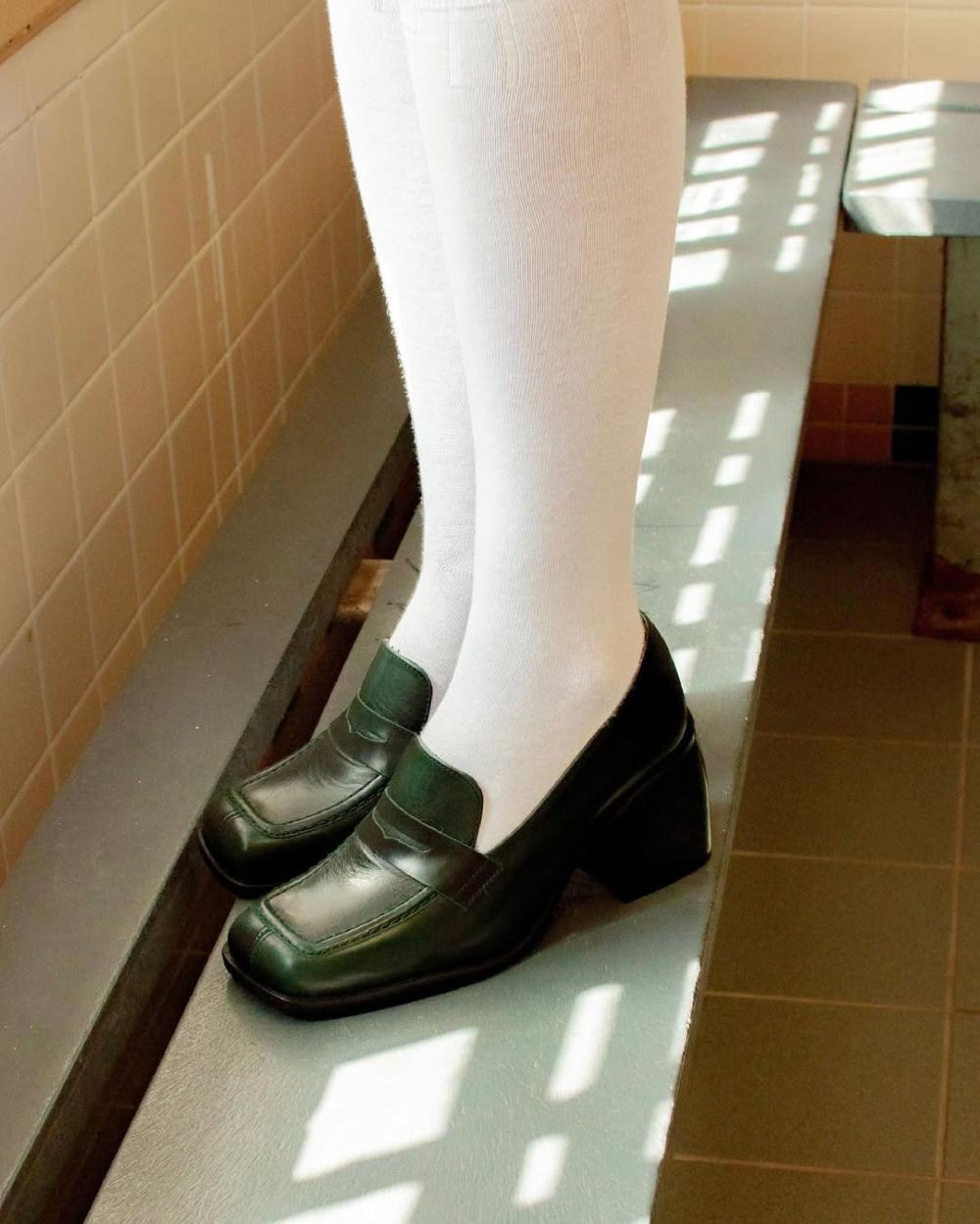 L'intervalle Elm Vert Cuir Vert