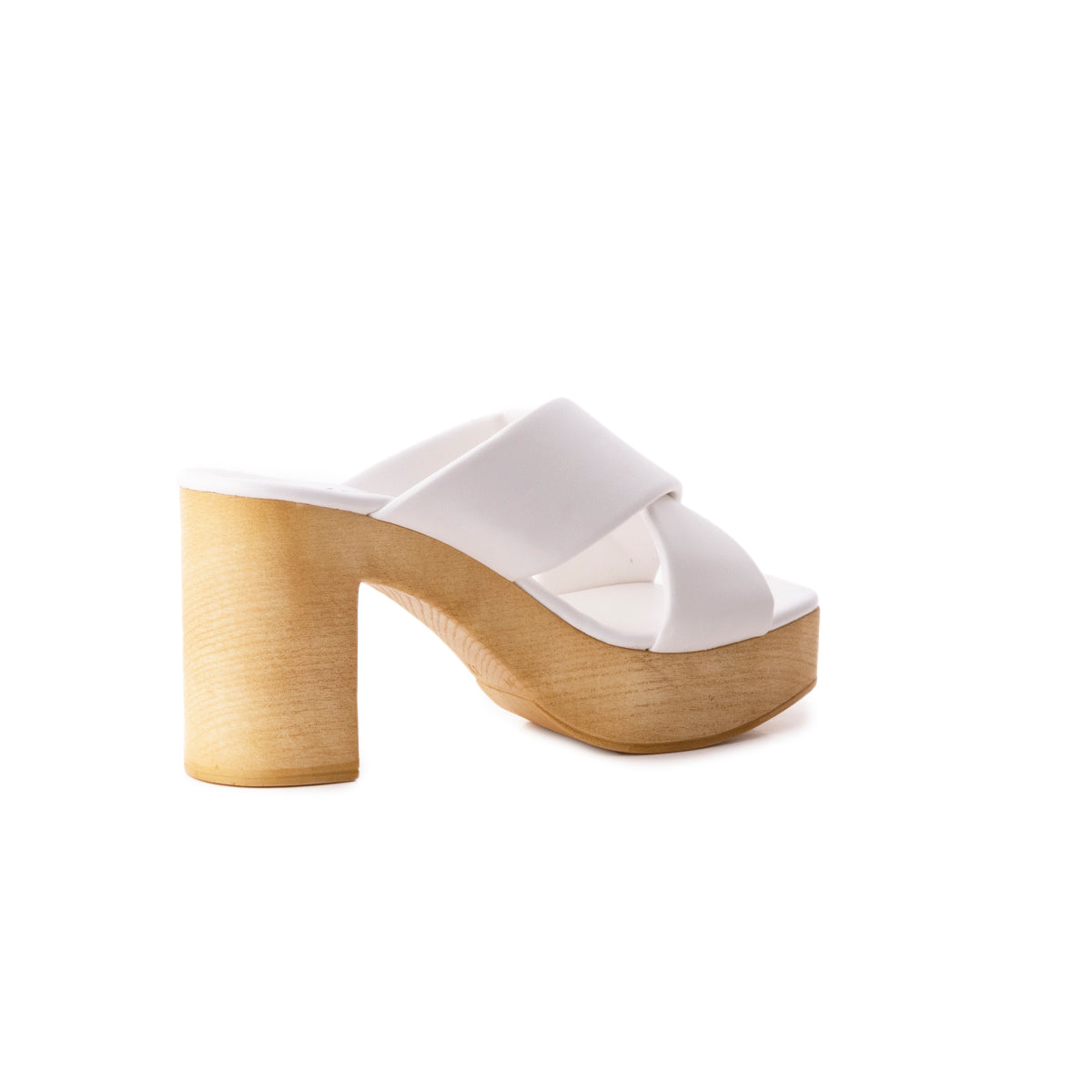 L'intervalle Elodie Blanc Cuir Blanc