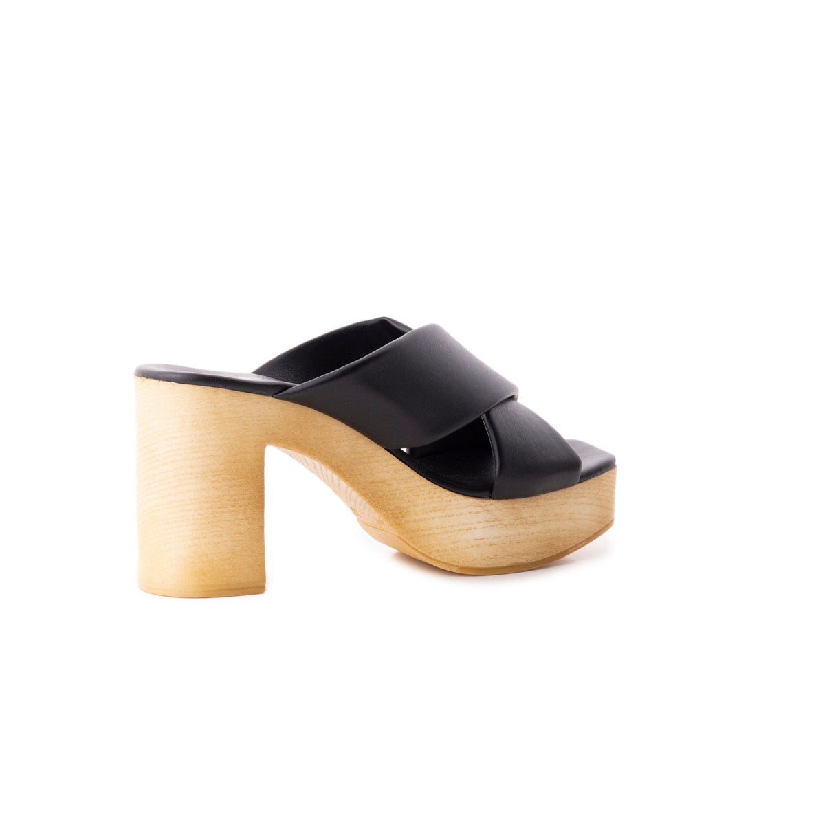 L'intervalle Elodie Noir Cuir Noir