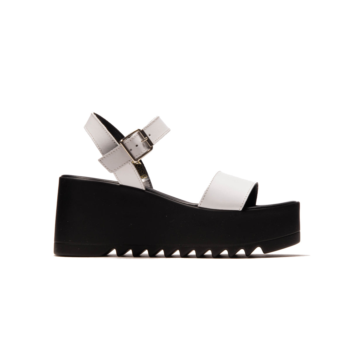 l'intervalle Emmie Blanc Cuir Blanc