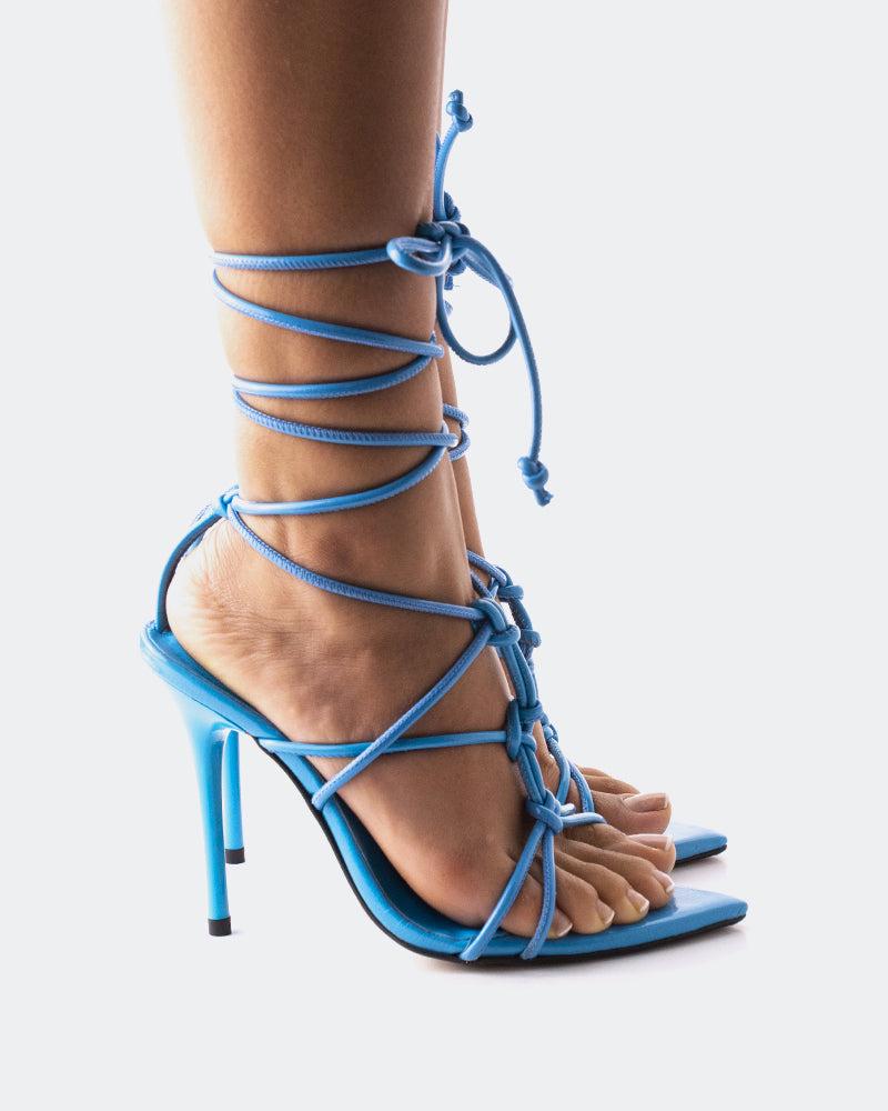 L'intervalle Farida Bleu Cuir Bleu