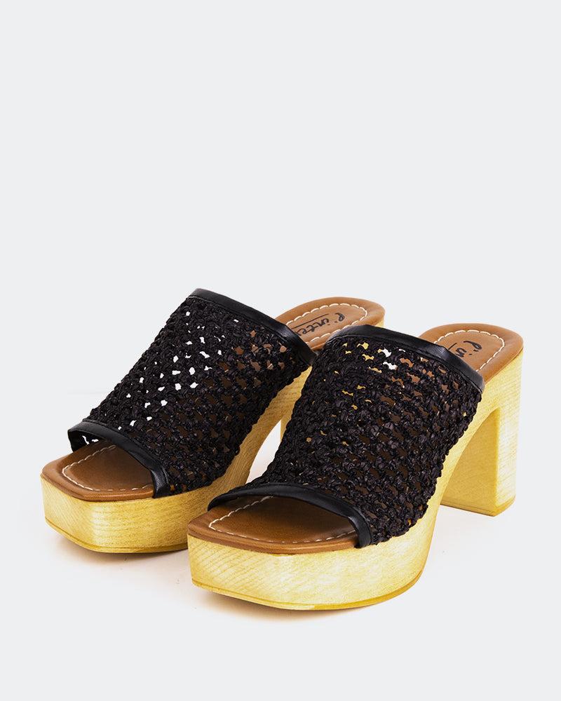 L'intervalle Faustine Noir Rafia Noir