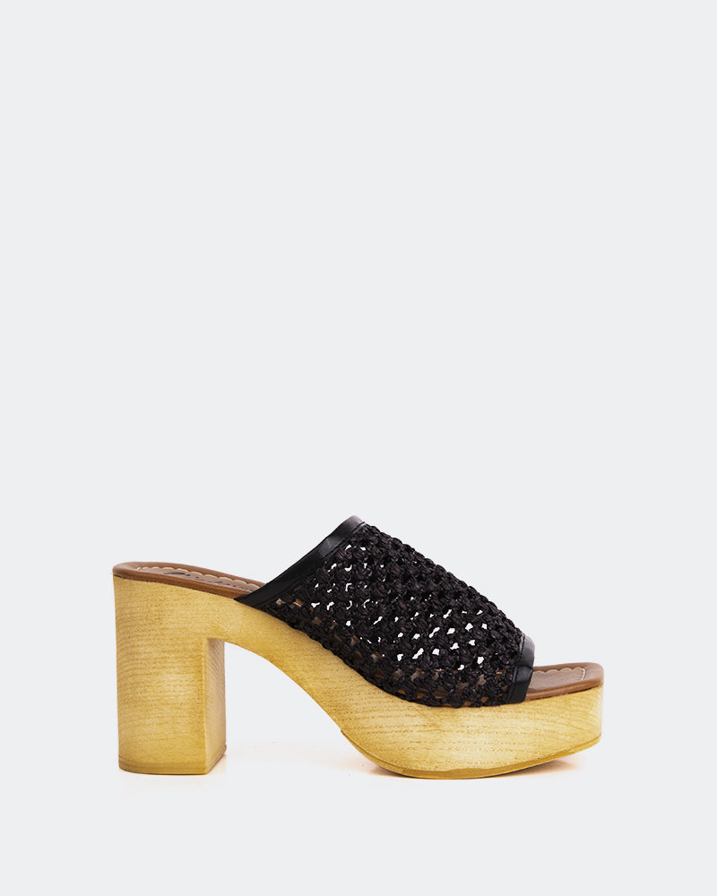 l'intervalle Faustine Noir Rafia Noir