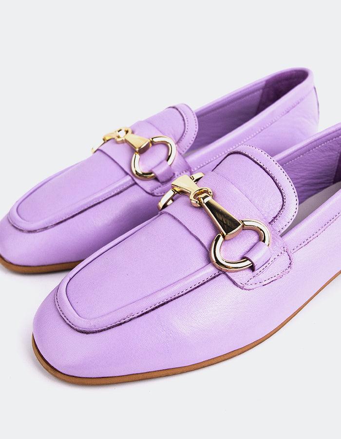 L'intervalle Fayette Cuir Lilas Mauve