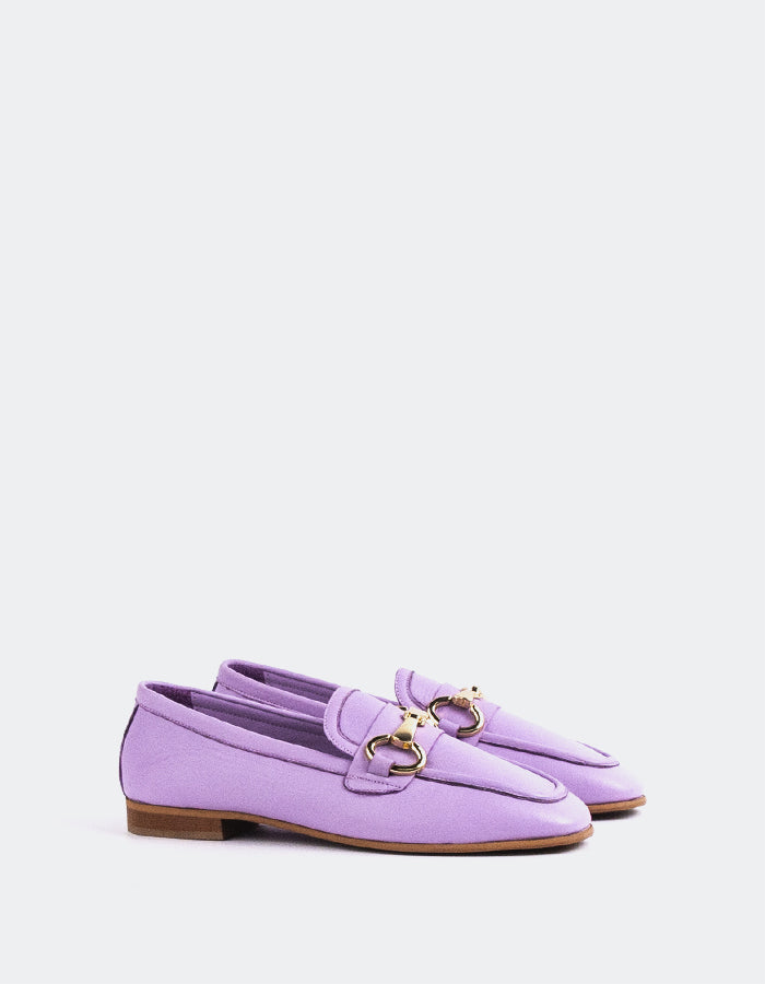L'intervalle Fayette Cuir Lilas Mauve