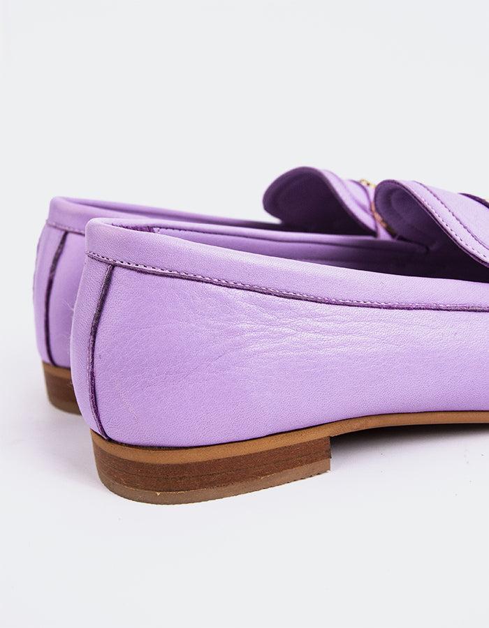 L'intervalle Fayette Cuir Lilas Mauve