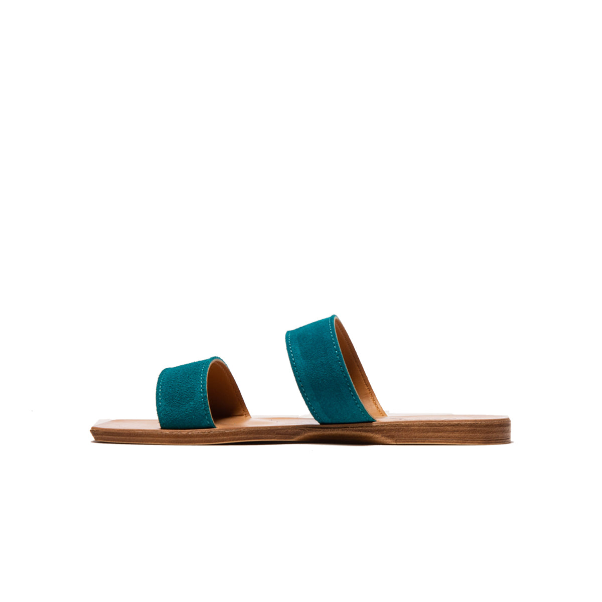 L'intervalle Fayola Turquoise Suède Bleu