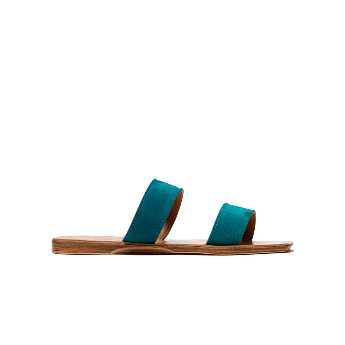 l'intervalle Fayola Turquoise Suède Bleu