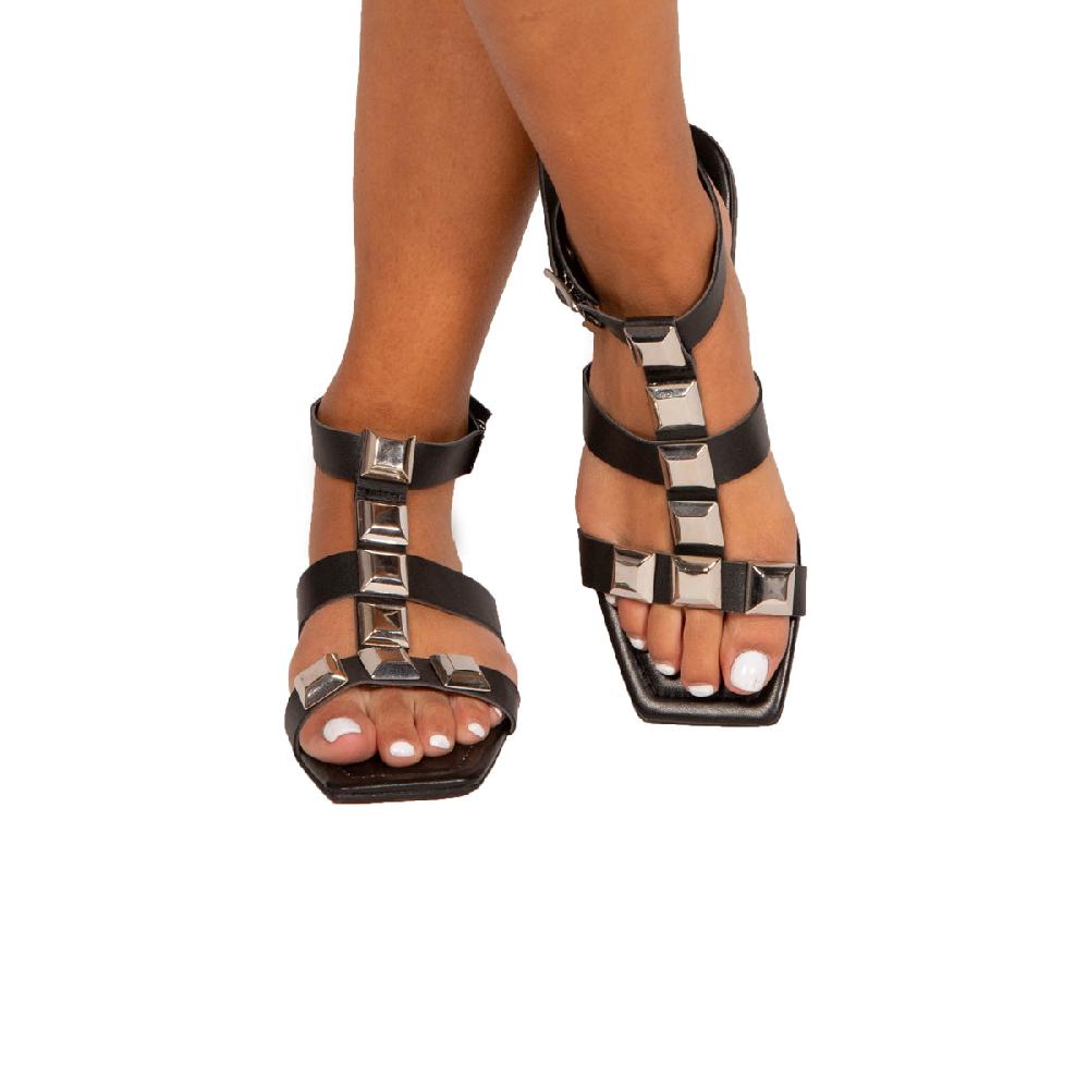 L'intervalle Feya Noir Cuir Noir