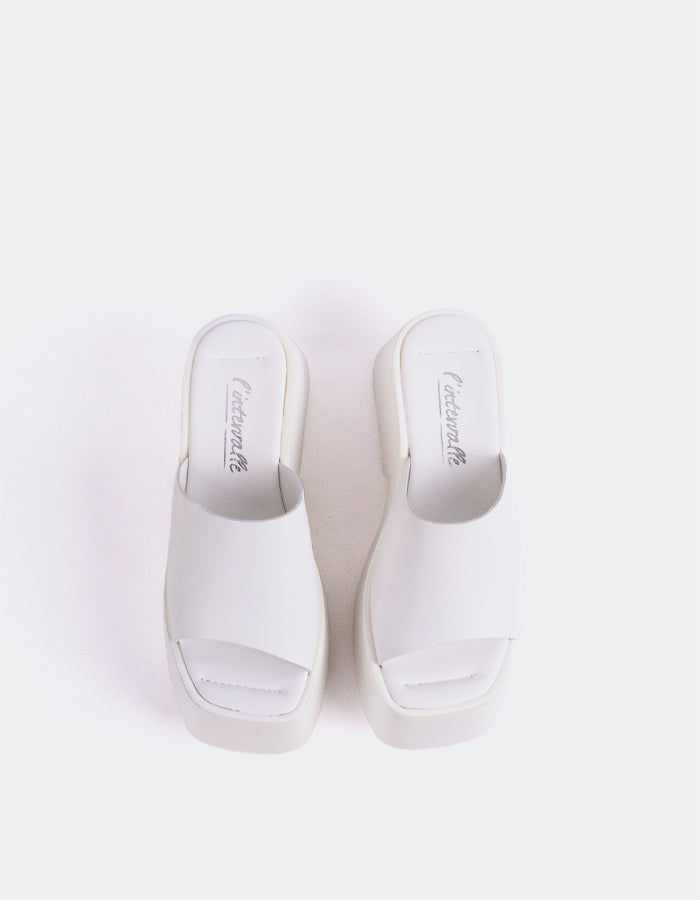 L'intervalle Fidèle Cuir Blanc Blanc