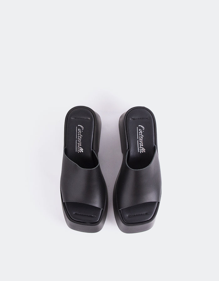 L'intervalle Fidèle Noir Cuir Noir