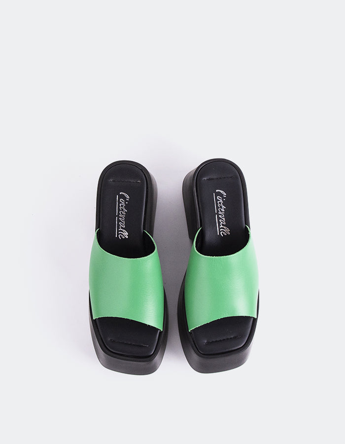 L'intervalle Fidèle Vert Cuir Vert