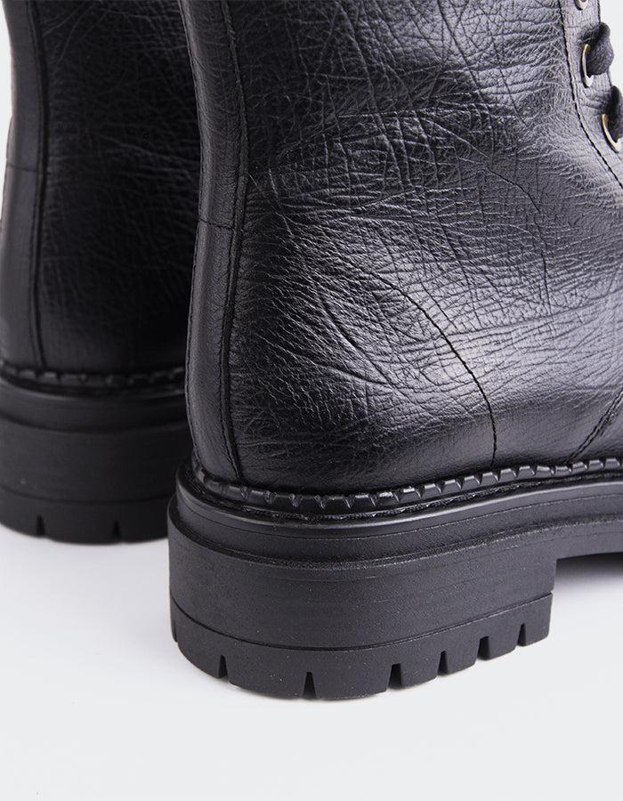 L'intervalle Fidelina Noir Cuir Noir