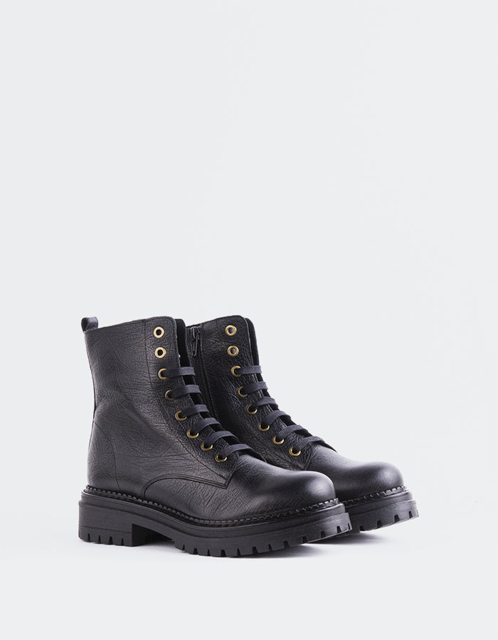 L'intervalle Fidelina Noir Cuir Noir