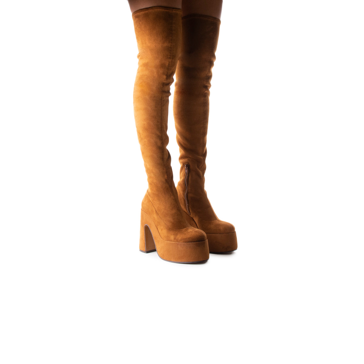 L'intervalle Finesse Brun Suède Stretch Brun