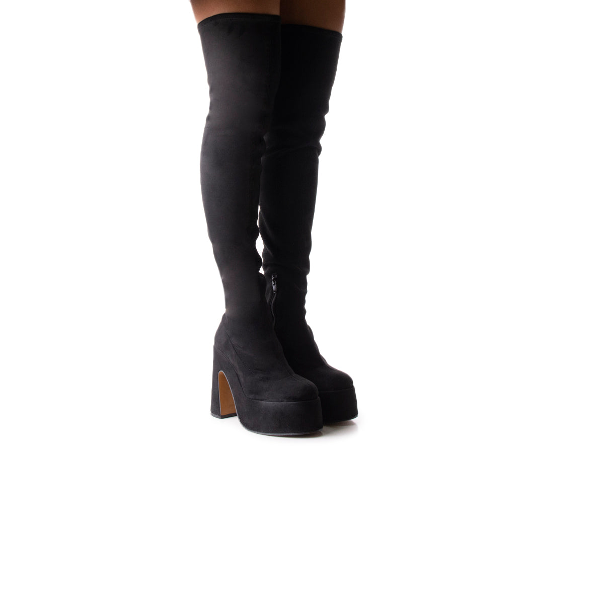 L'intervalle Finesse Noir Suède Stretch Noir