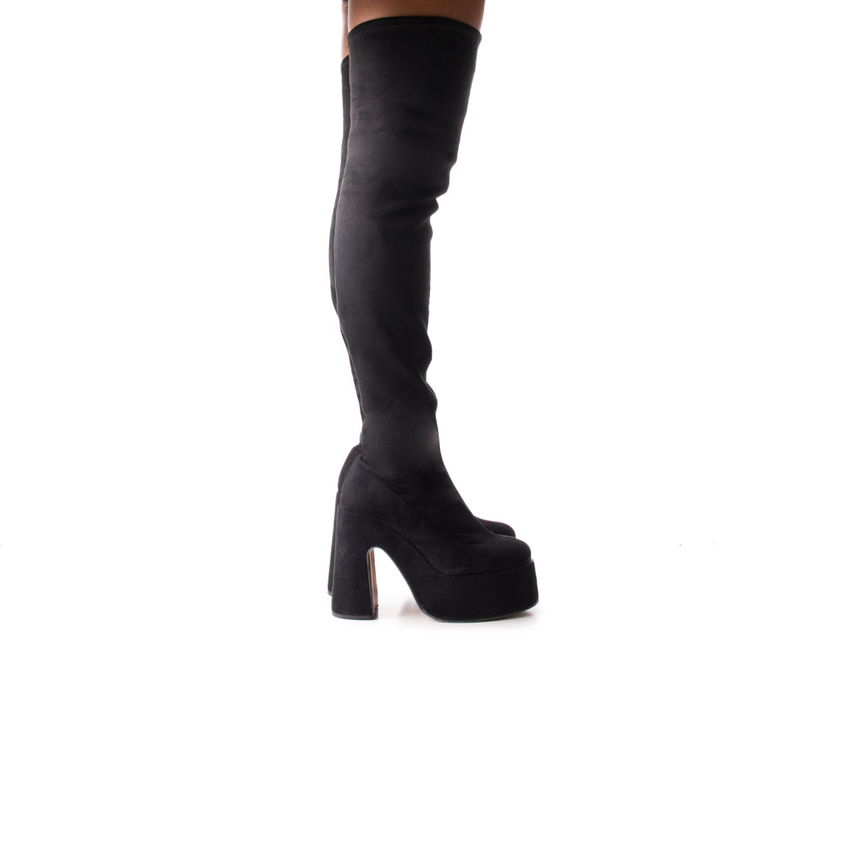l'intervalle Finesse Noir Suède Stretch Noir