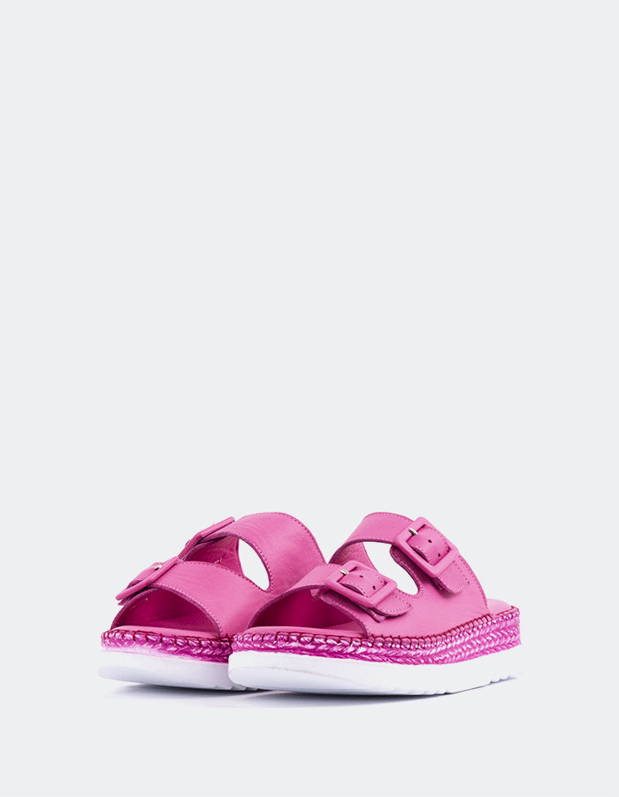 L'intervalle Fitzroy Cuir Fuchsia Rose