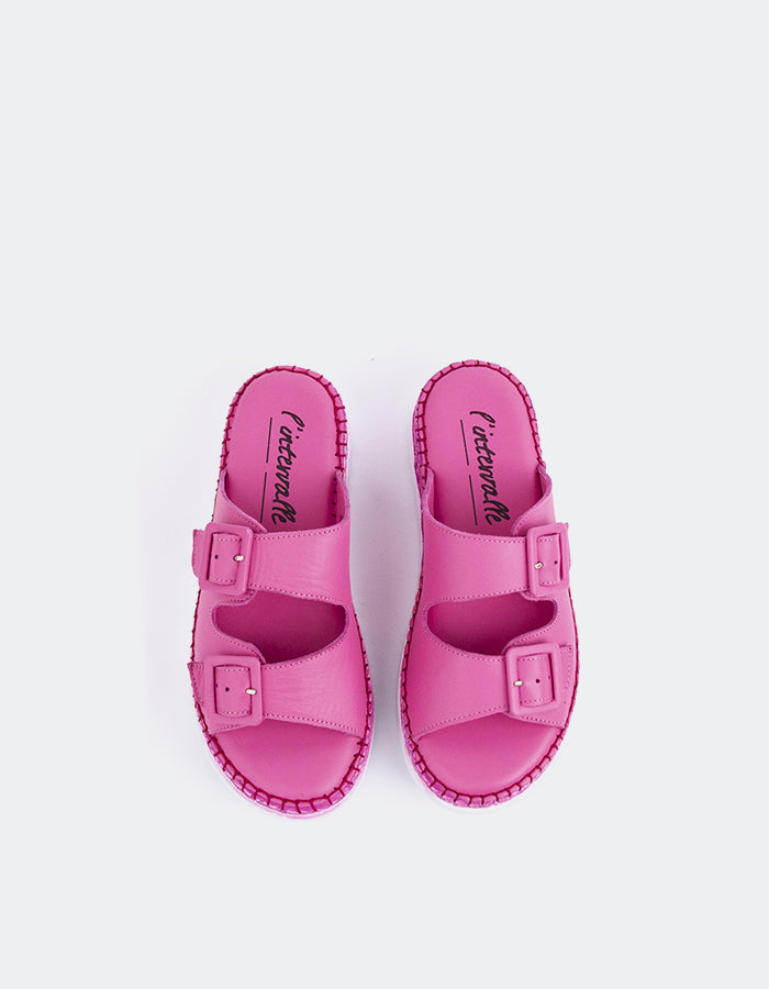 L'intervalle Fitzroy Cuir Fuchsia Rose