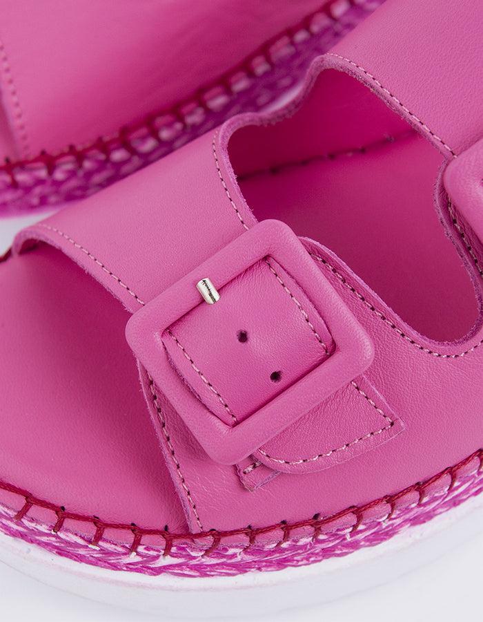 L'intervalle Fitzroy Cuir Fuchsia Rose