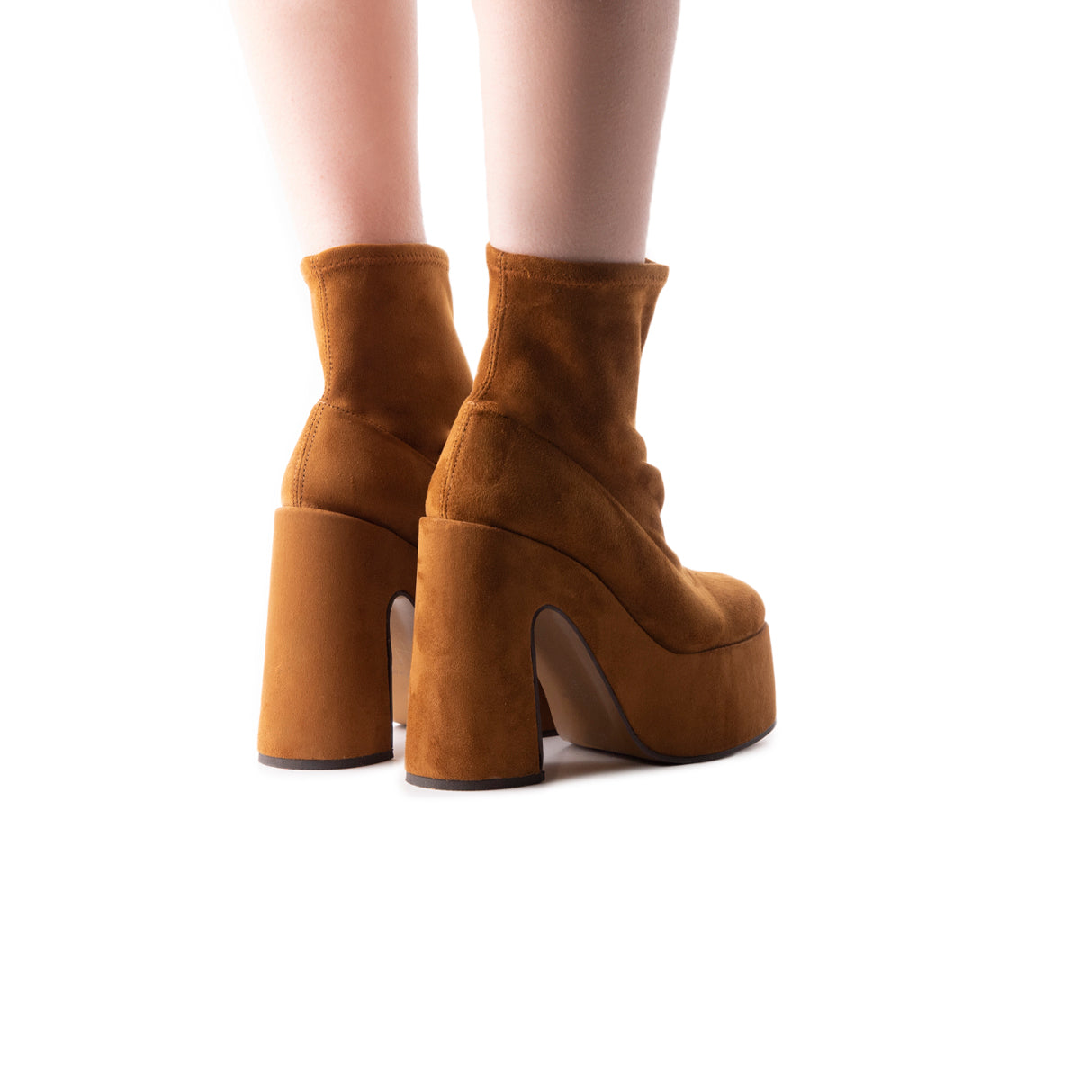 L'intervalle Flash Brun Suède Stretch Brun