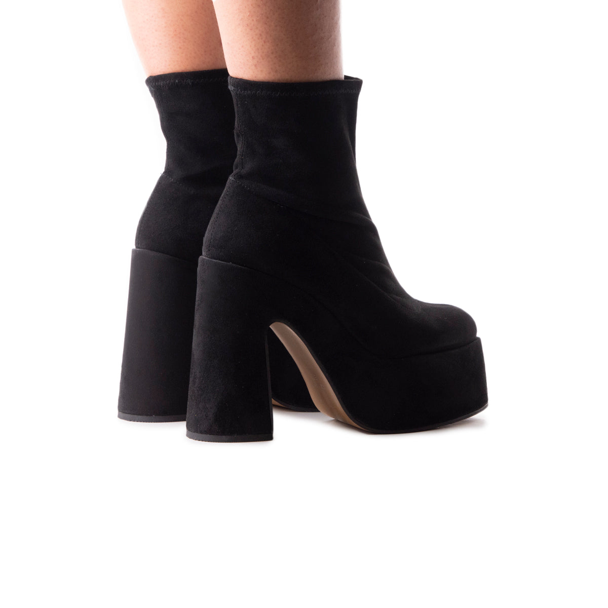 L'intervalle Flash Noir Suède Stretch Noir
