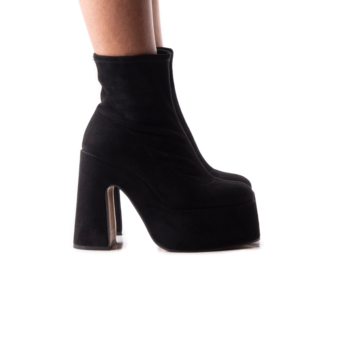 l'intervalle Flash Noir Suède Stretch Noir