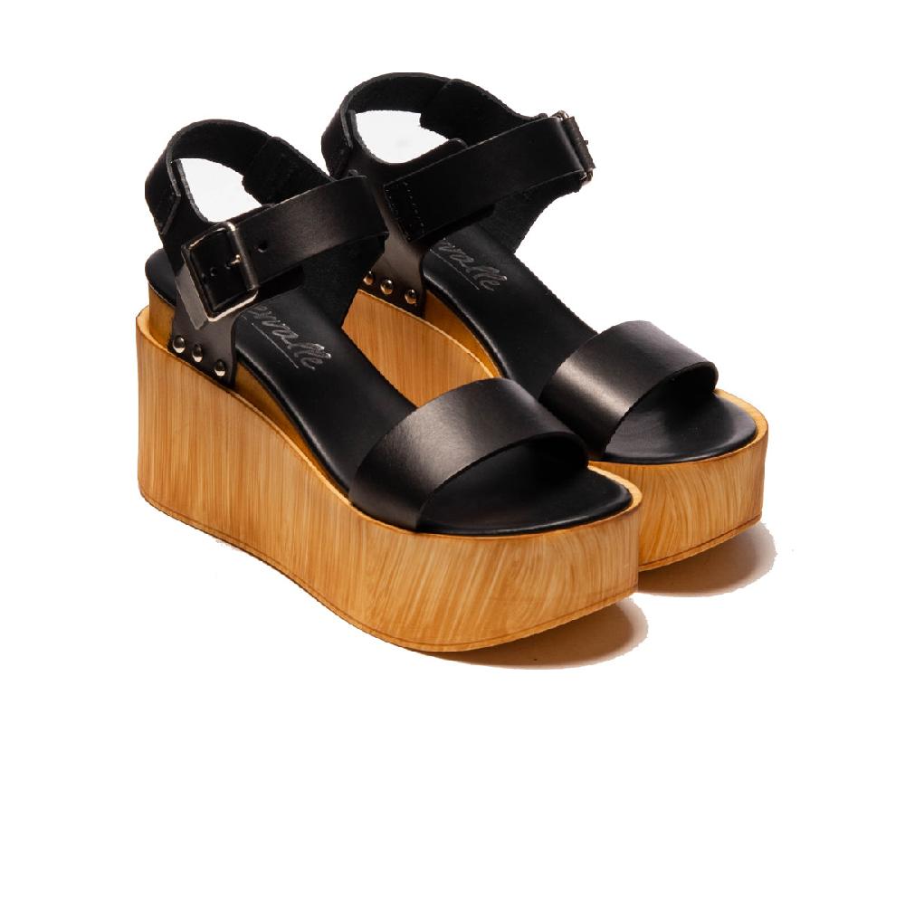 L'intervalle Fleur Noir Cuir Noir