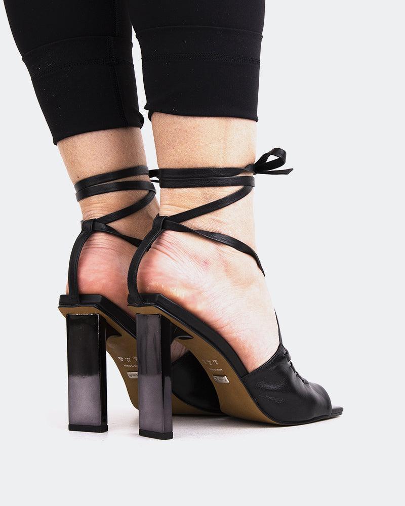 L'intervalle Fokos Noir Cuir Noir