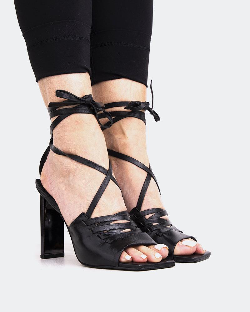 L'intervalle Fokos Noir Cuir Noir