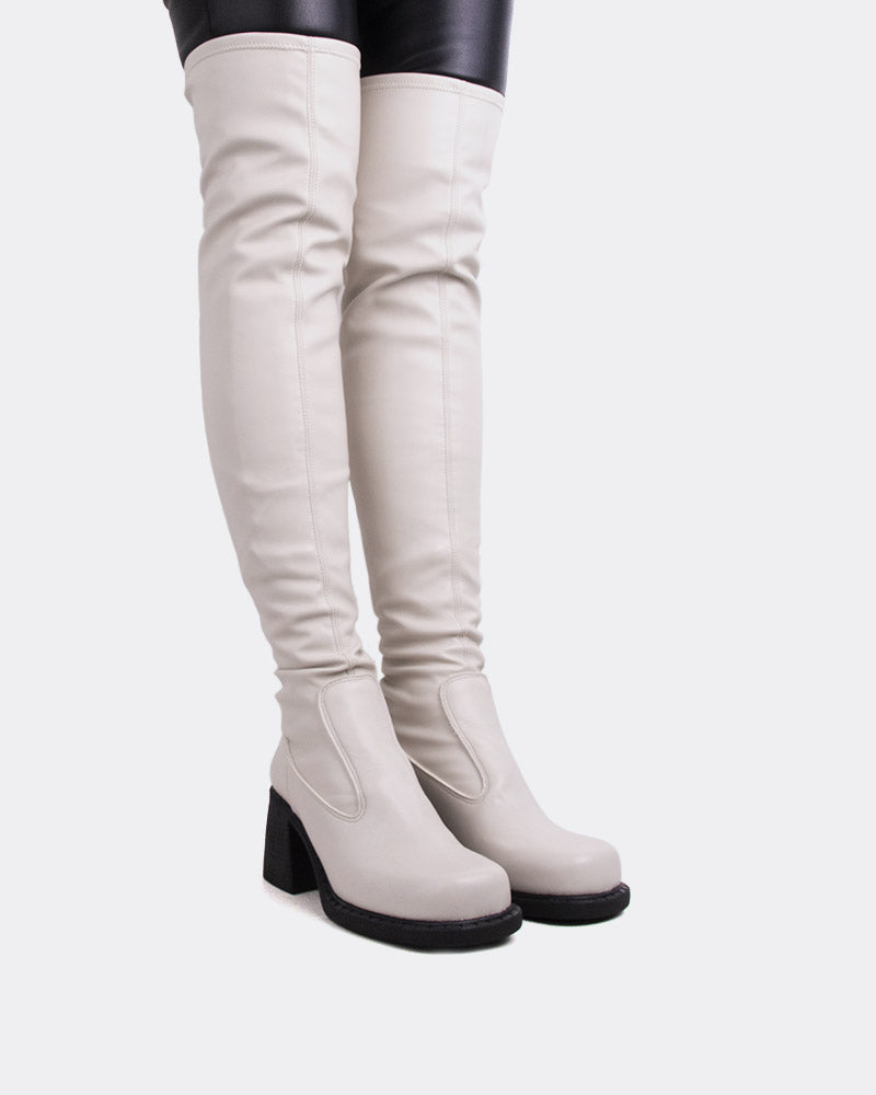 L'intervalle Fontaine Blanc Cassé Stretch Blanc