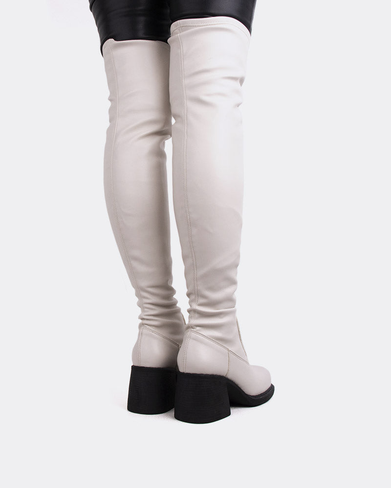 L'intervalle Fontaine Blanc Cassé Stretch Blanc