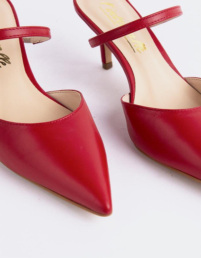 L'intervalle Forsythia Rouge Cuir Rouge