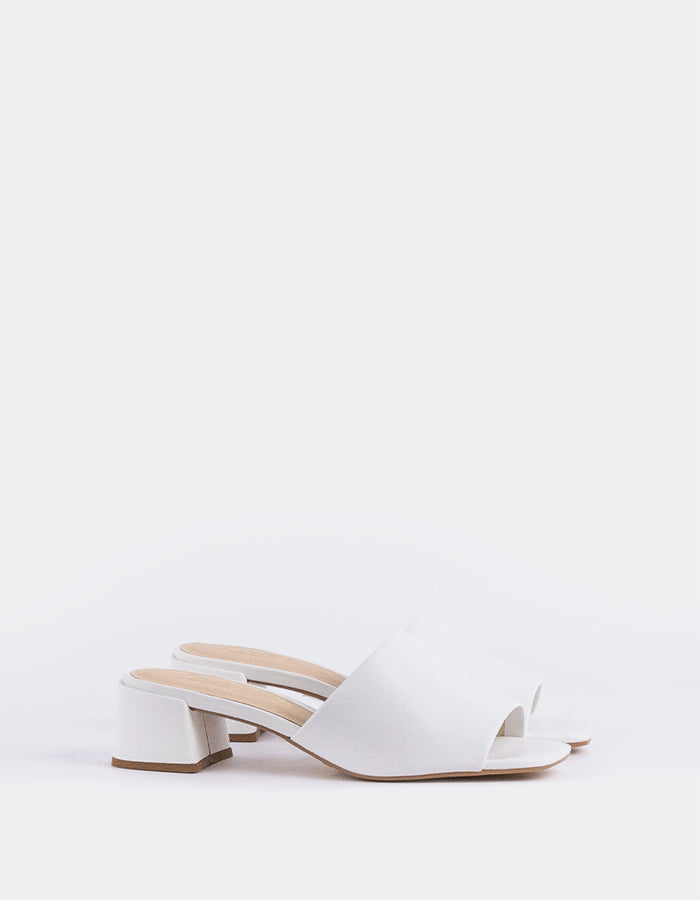 L'intervalle Fortunata Blanc Cuir Blanc