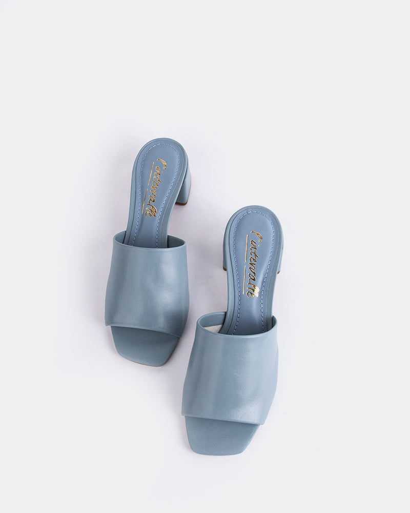 L'intervalle Fortunata Bleu Cuir Bleu
