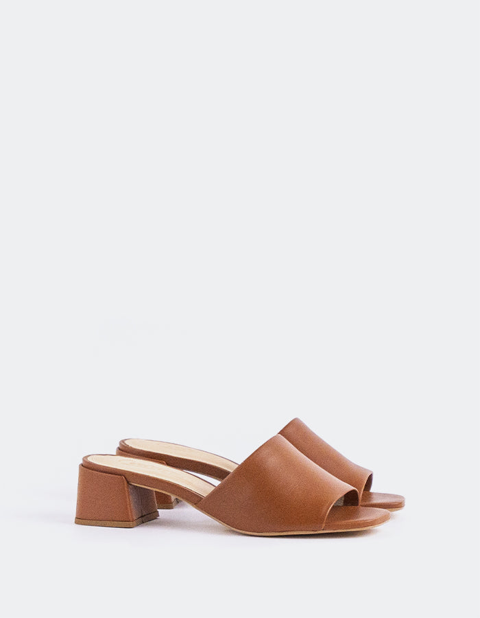 L'intervalle Fortunata Cuir Cognac Brun