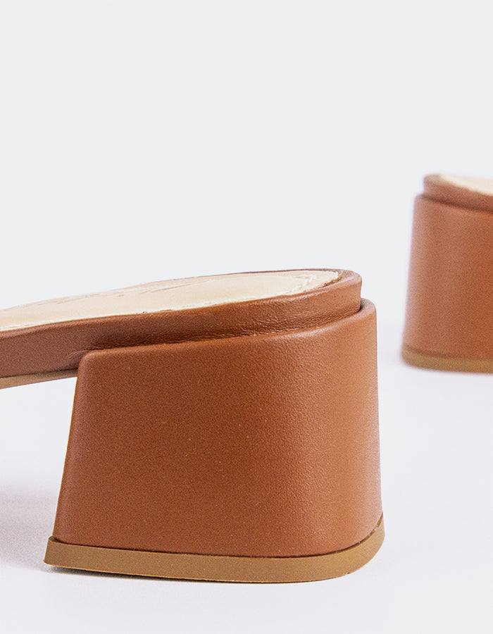 L'intervalle Fortunata Cuir Cognac Brun