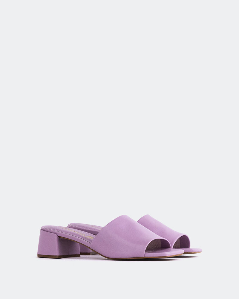 L'intervalle Fortunata Cuir Lilas Mauve