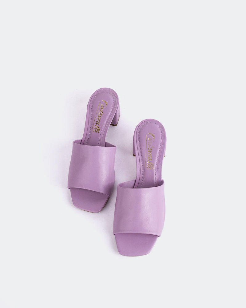 L'intervalle Fortunata Cuir Lilas Mauve