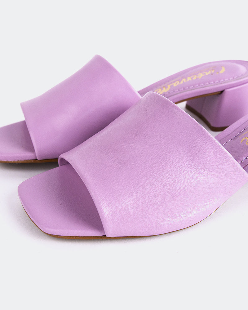 L'intervalle Fortunata Cuir Lilas Mauve