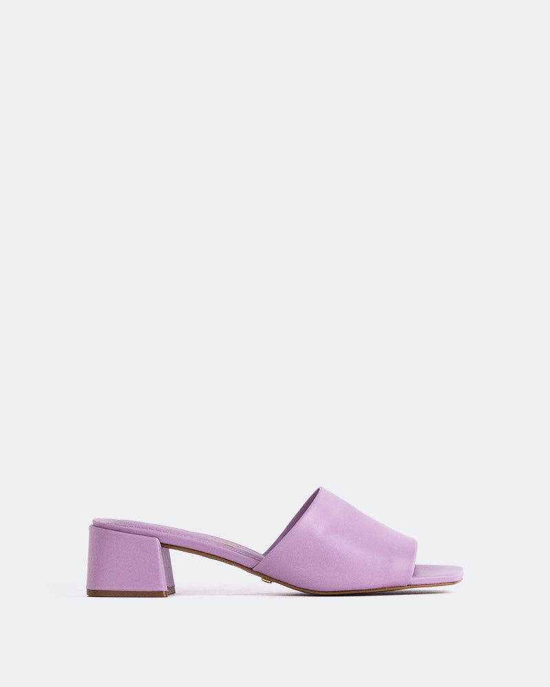 l'intervalle Fortunata cuir lilas Mauve