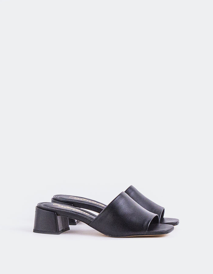 L'intervalle Fortunata Noir Cuir Noir