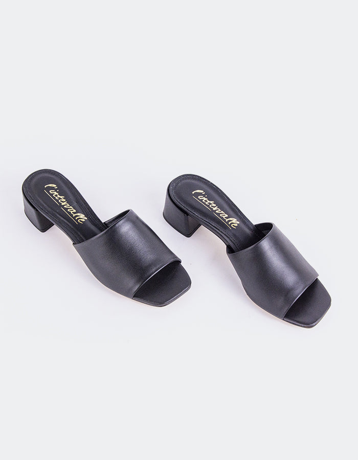 L'intervalle Fortunata Noir Cuir Noir