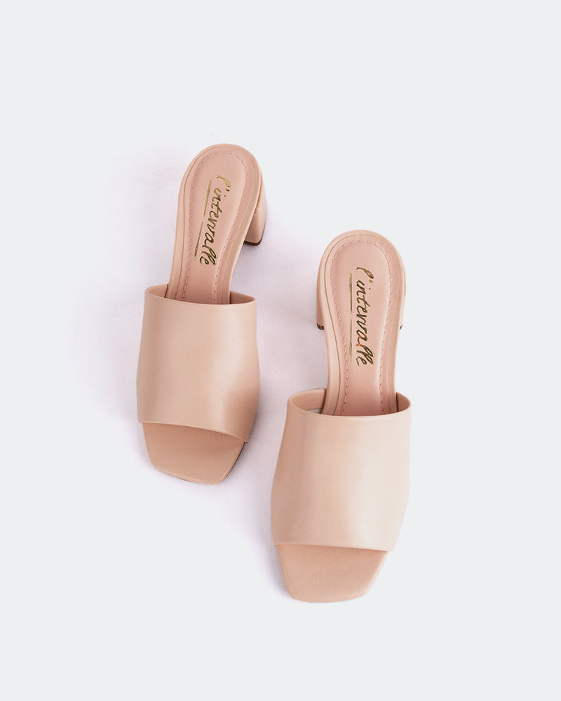 L'intervalle Fortunata Rose Cuir Rose