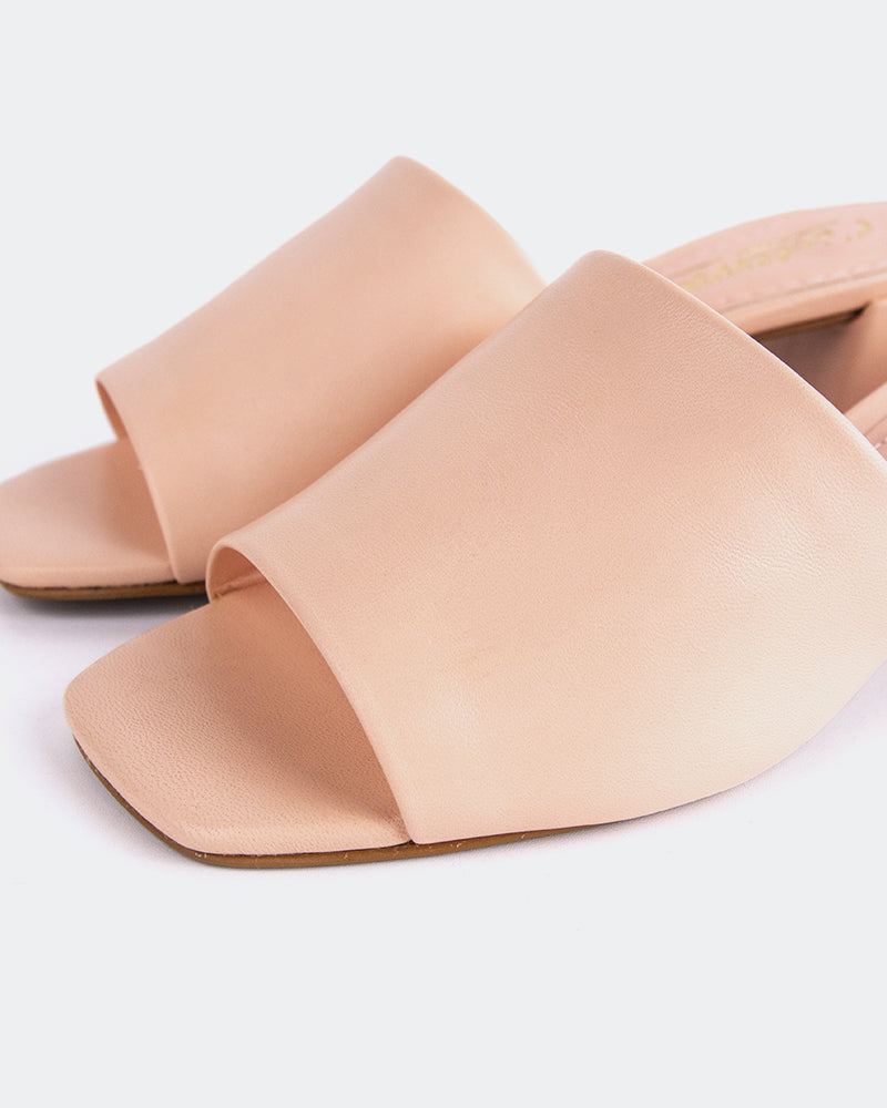 L'intervalle Fortunata Rose Cuir Rose