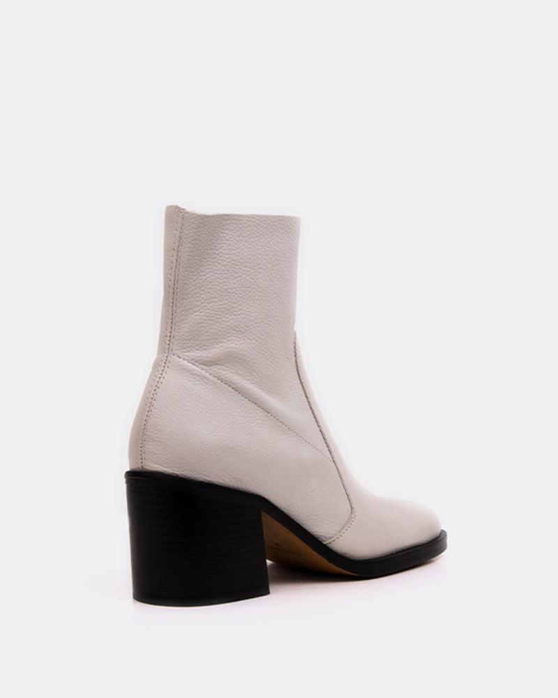 L'intervalle Furley Blanc Cassé Cuir Blanc